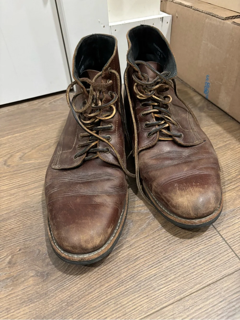 Thursday Boot Company Men's Brown Leather Lace-Up Boots